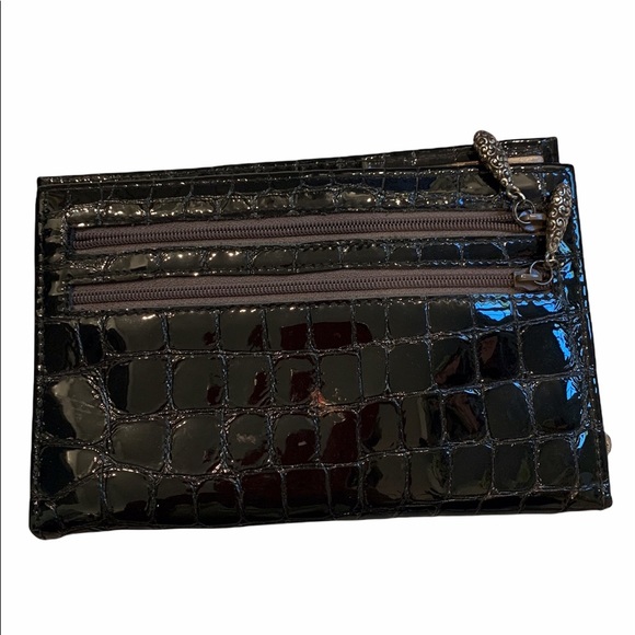 Brighton Leather Reptile Shoulder Bag incl matching Organizer Wallet - Picture 11 of 13